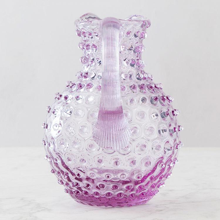 Лиловый кувшин Диамант Pitcher Hobnail Lila Large