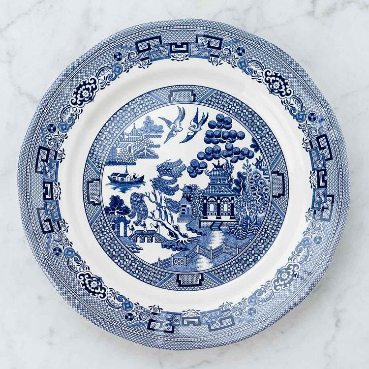 Обеденная тарелка Голубая ива Blue Willow Dining Plate