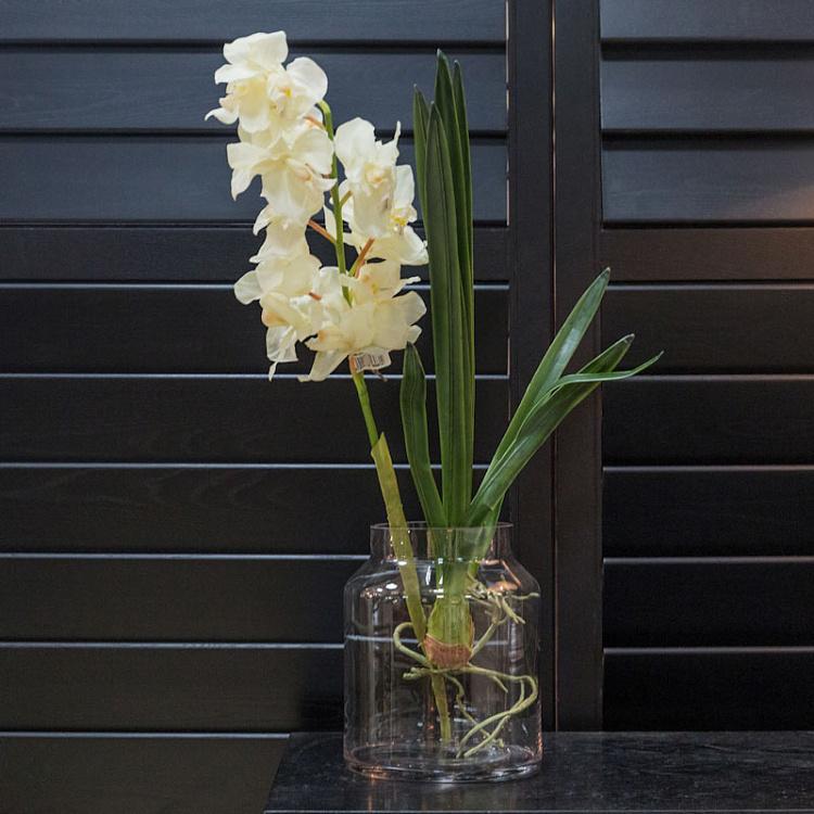 Искусственная Орхидея Цимбидиум белая Orchidee Cymbidium White 80 cm