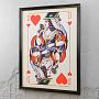 Картина-принт Cards Dame Hearts