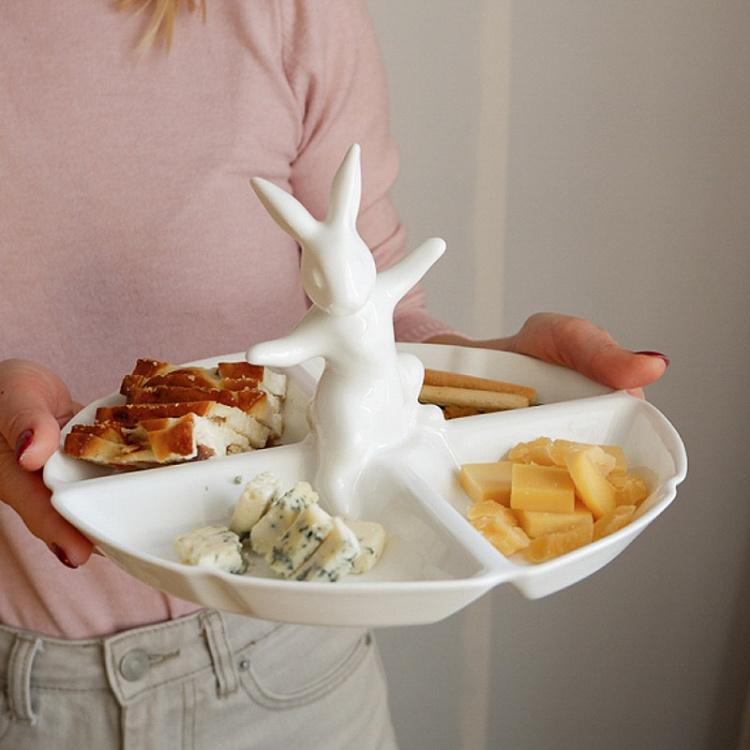 Менажница Кролик-озорник Serving Dish Naughty Rabbit