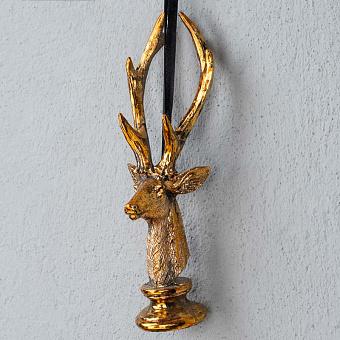 Deer Bust Gold 20 cm