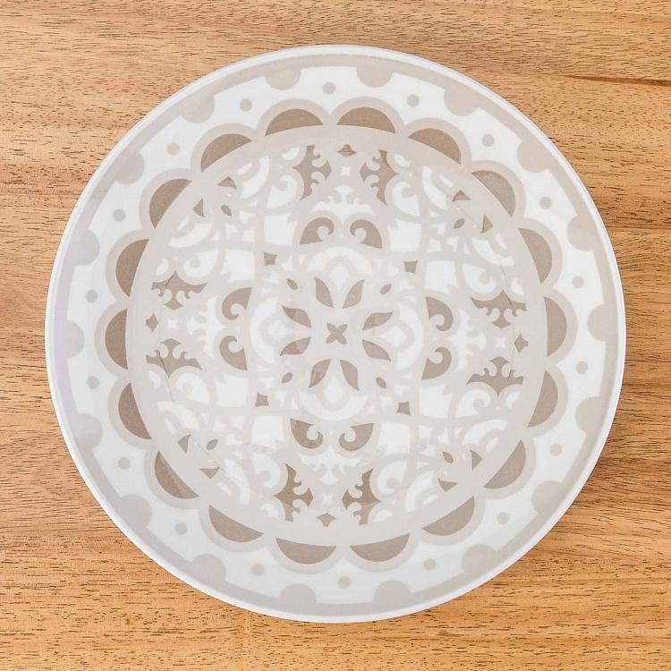 Набор из трёх тарелок Коричневая луна Set Of 3 Plates Moon Brown