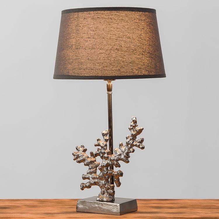 Настольная лампа с абажуром Коралл Aluminium Coral Table Lamp With Shade