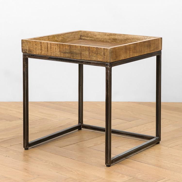 Комплект из двух столиков Револь Set Of 2 Revol Side Tables Mango Wood