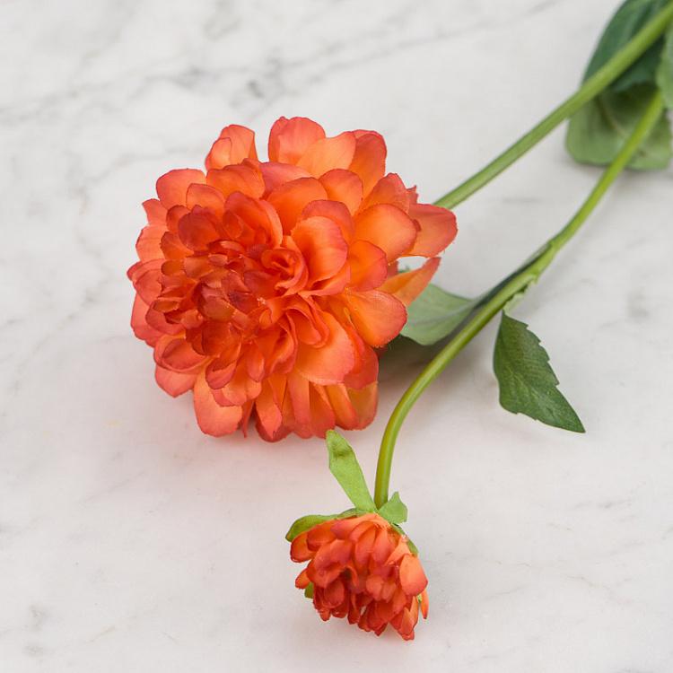 Искусственный георгин оранжевый Dahlia Orange 48 cm