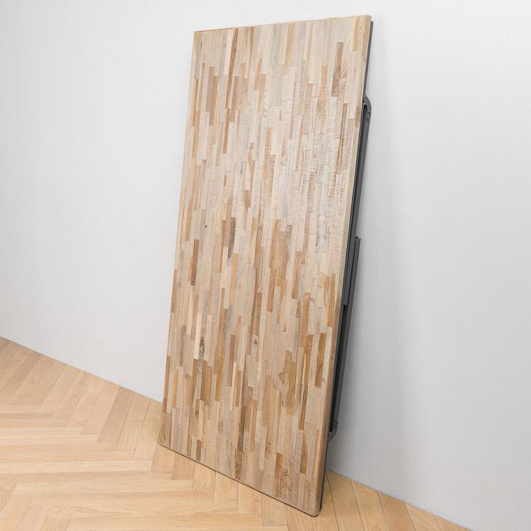 Обеденный складной тиковый стол Маркет Market Folding Dining Table Recycled Teak