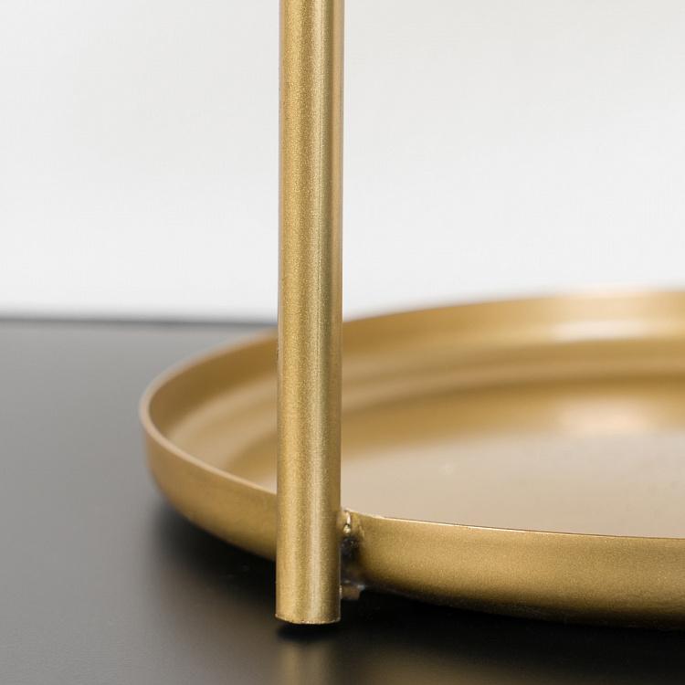 Трёхуровневая сервировочная подставка Cake Stand Brass Patina