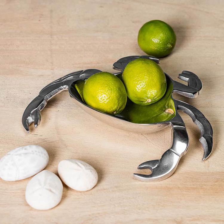 Подставка для мелочей и украшений Серебряный краб Silver Crab Trinket Tray