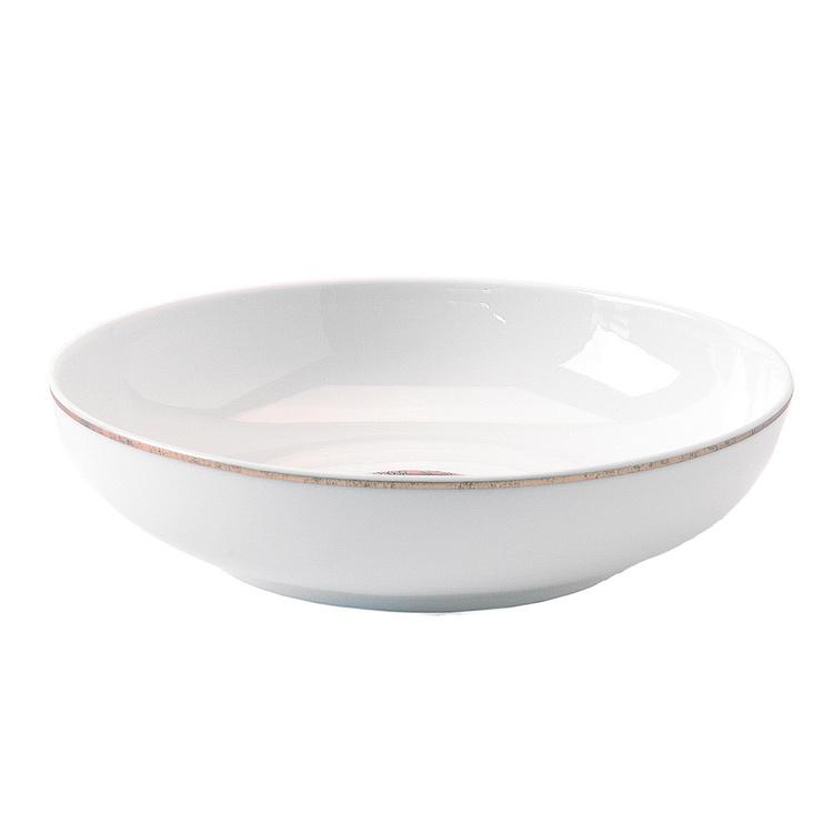 Белая суповая тарелка с орнаментом Африка Africa Soup Plate Ornament White