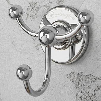 Triple Hook Plated Brass