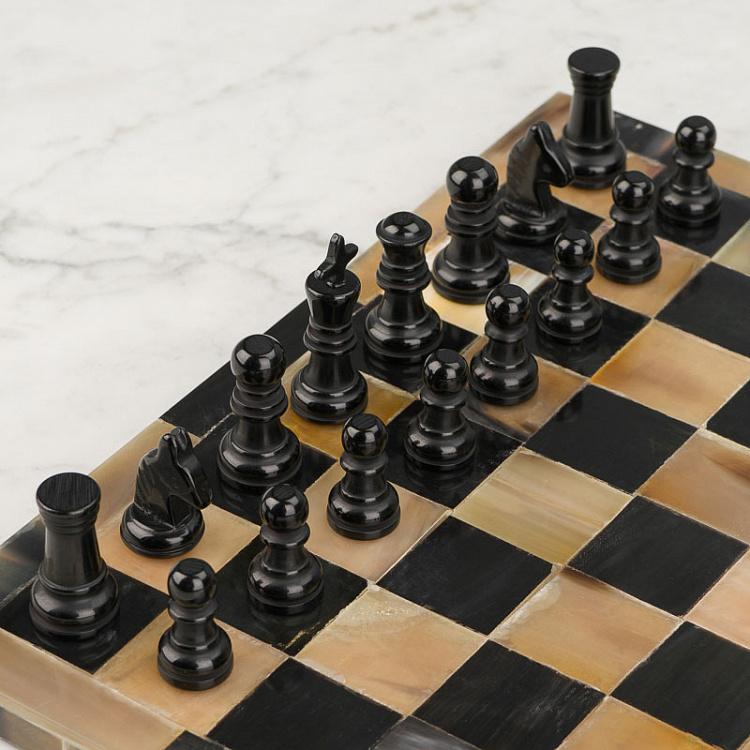 Настольная игра шахматы из рога Буффало Buffalo Chess Game