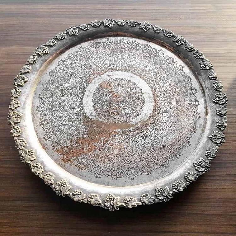 Винтажный серебряный поднос 15 Vintage Old Silver Plate 15