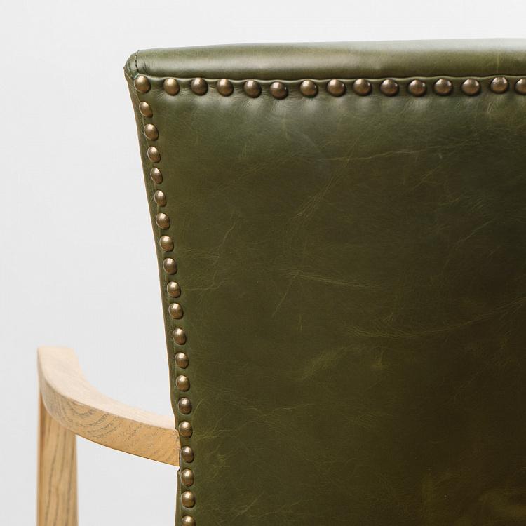 Стул Мами с подлокотниками, светлые ножки Mami Dining Chair With Arms, Oak Brown