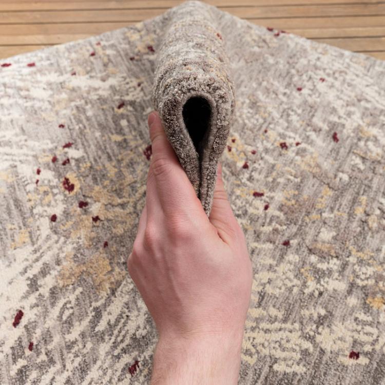 Прикроватный ковёр с коротким ворсом Бронзовые перья Magic Feathers Bronze