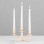 Подсвечник Candle Holder For 3 Candles Iron Antic Ivory