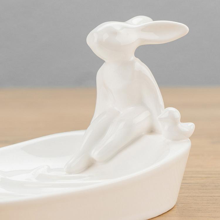 Мыльница с кроликом и уточкой Rabbit And Duck Soap Dish