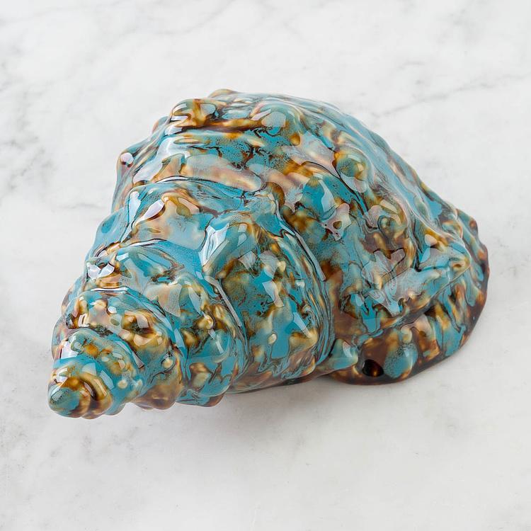 Статуэтка Синяя ракушка, M Decoration Shell Blue Medium