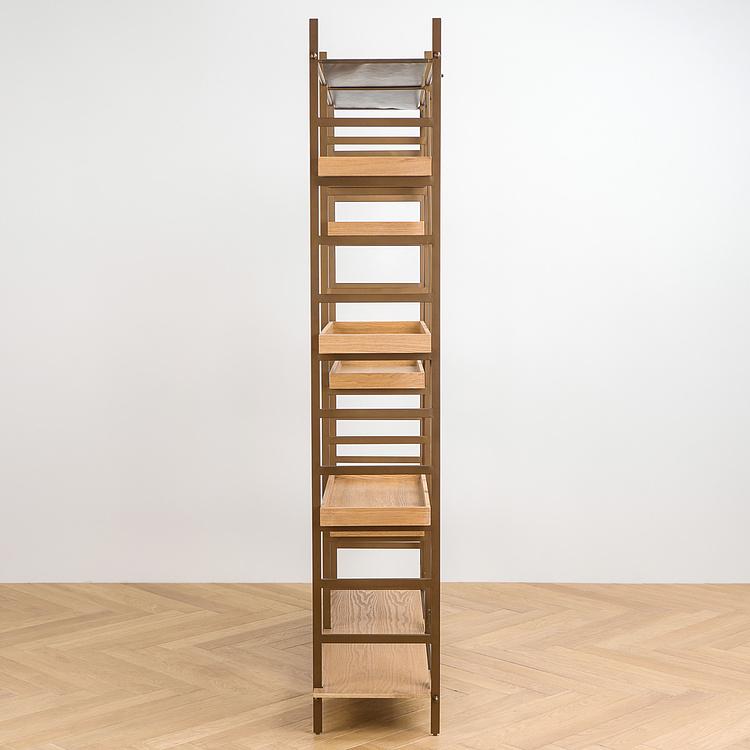 Стеллаж Марина, светлое дерево Marina Etagere, Light Grey Wood RM