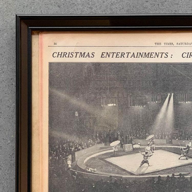 Винтажная газета в раме Таймс, 22 декабря 1928 Vintage Times, Dec 22, 1928