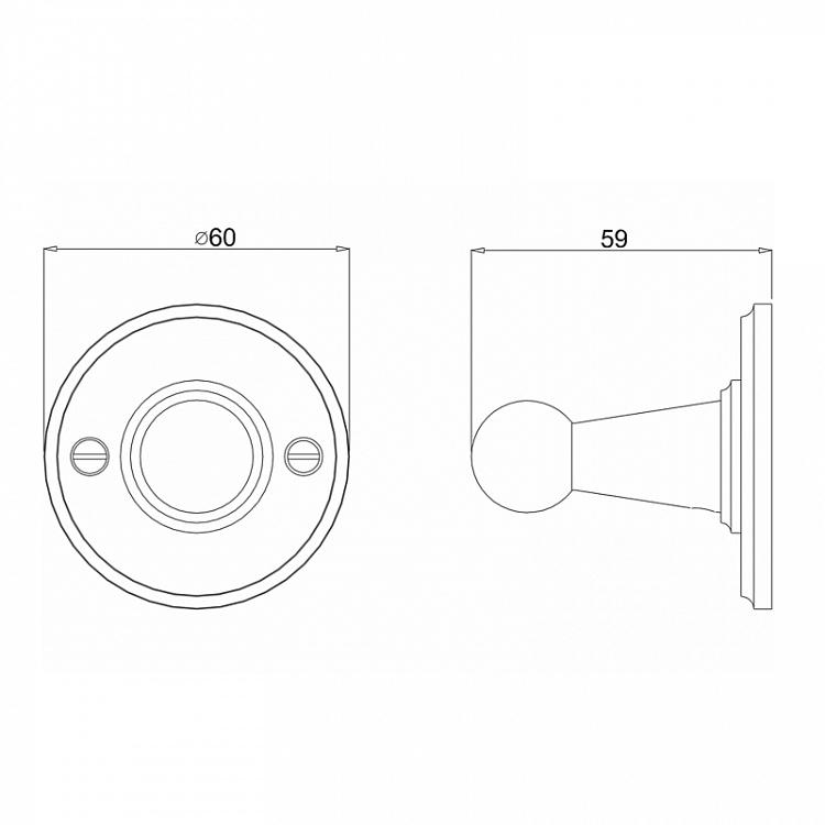 Крючок золотого цвета Single Hook Gold