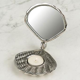 Shell Mirror Tealight Holder