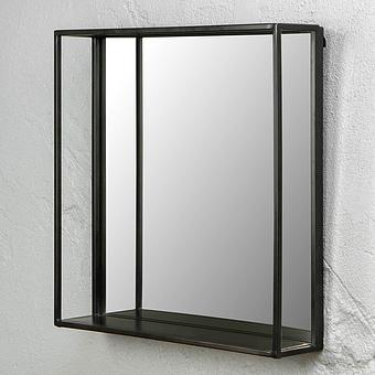 Square Mirror With Shelf