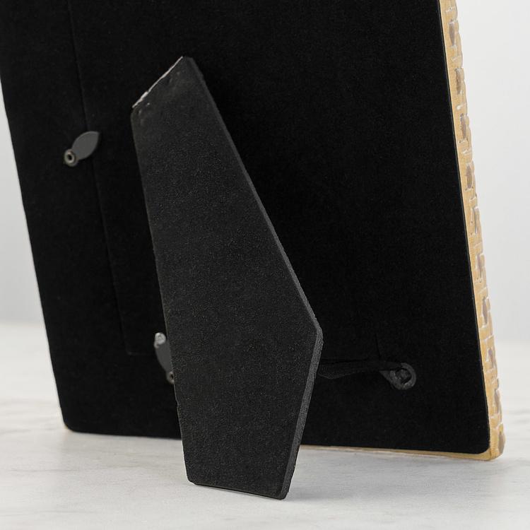 Прямоугольная рамка для фото с кирпичным узором Yellow Brick Rectangular Photo Frame