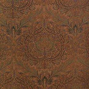 вискоза и полиэстер Burnt Green Jacquard