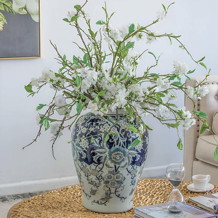 Ваза Брин с крышкой и цветочным узором Bryn Ginger Jar Large