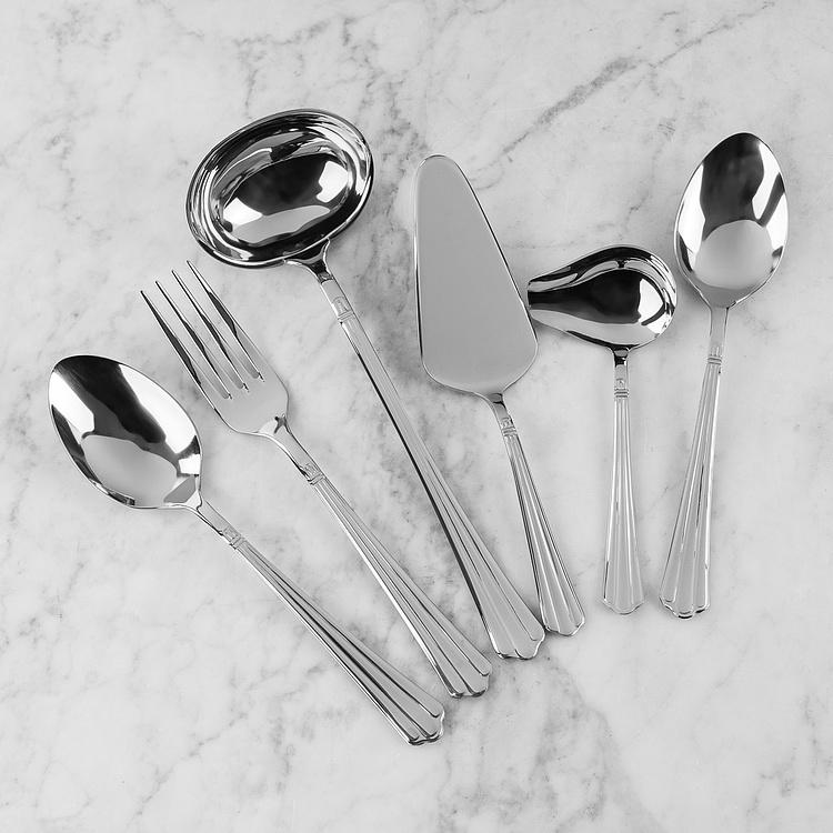 Набор из 126 столовых приборов на 12 персон в деревянной коробке Бернини Set Of 126 Cutlery Pieces Bernini Wooden Box