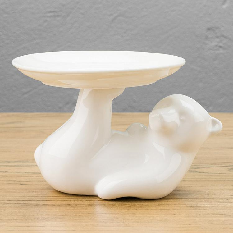 Сервировочная подставка Медведь, S Decorative Plate Bear Small