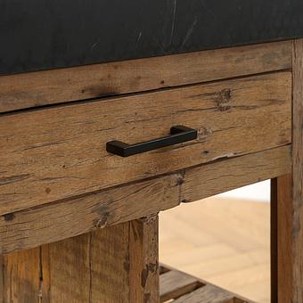 Кухонный остров раздвижной Greta Black Marble Counter With Sliding Table