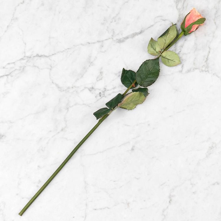 Искусственная роза Аннабель розово-персиковая Annabelle Rose Peach Pink 52 cm