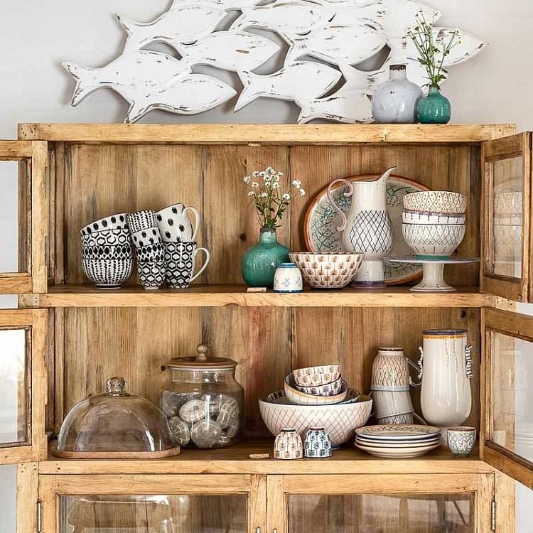 Деревянная доска со стеклянным колпаком Oval Wooden Cake Plate With Cover