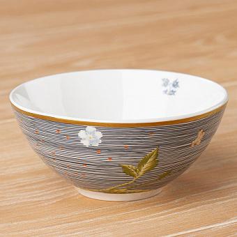 Midnight Pinstripe Bowl Medium