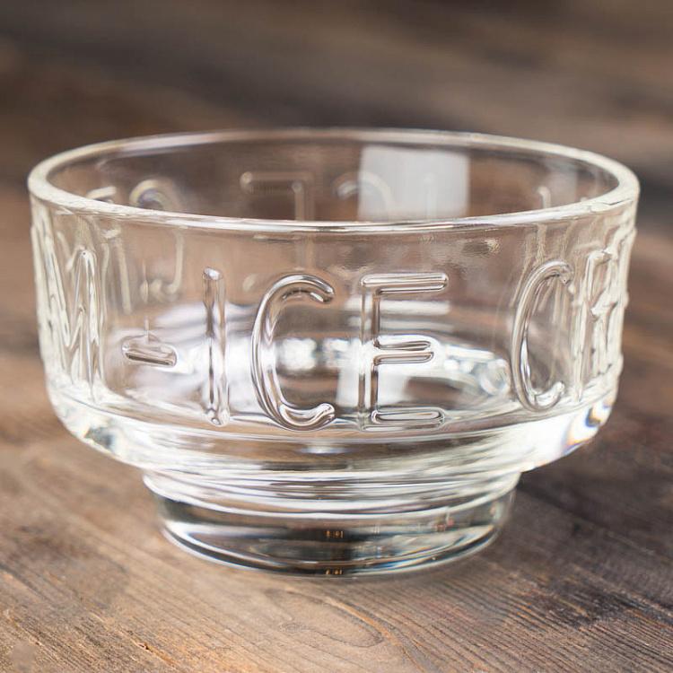 Креманка Бостон с надписью Мороженое Boston Ice Cream Dish