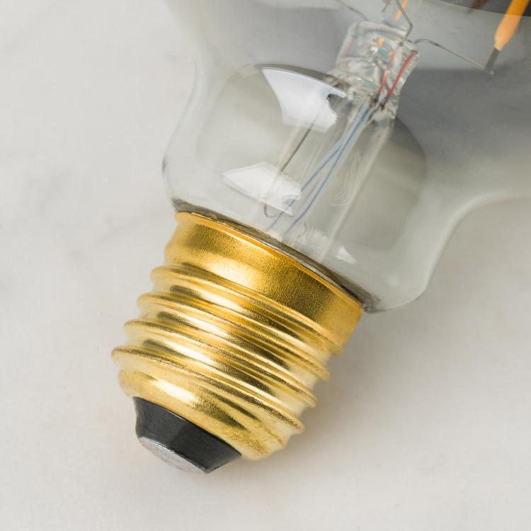 Филаментная светодиодная не диммируемая лампа Эдисон Глоуб Цитадель E27 4 Вт, серая колба Edison Globe Grey Citadel E27 4W Non Dim