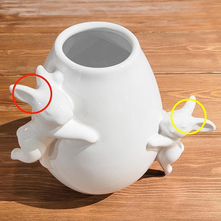 Ваза с кроликами дисконт3 Rabbits Vase discount3