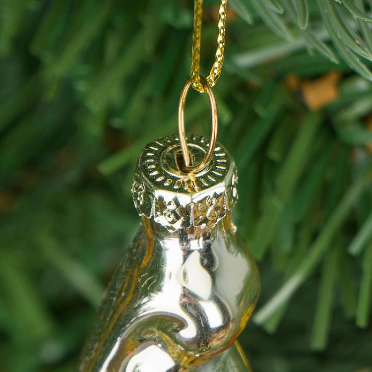 Ёлочная игрушка Красная гитара Glass Hanger Guitar Red 15 cm