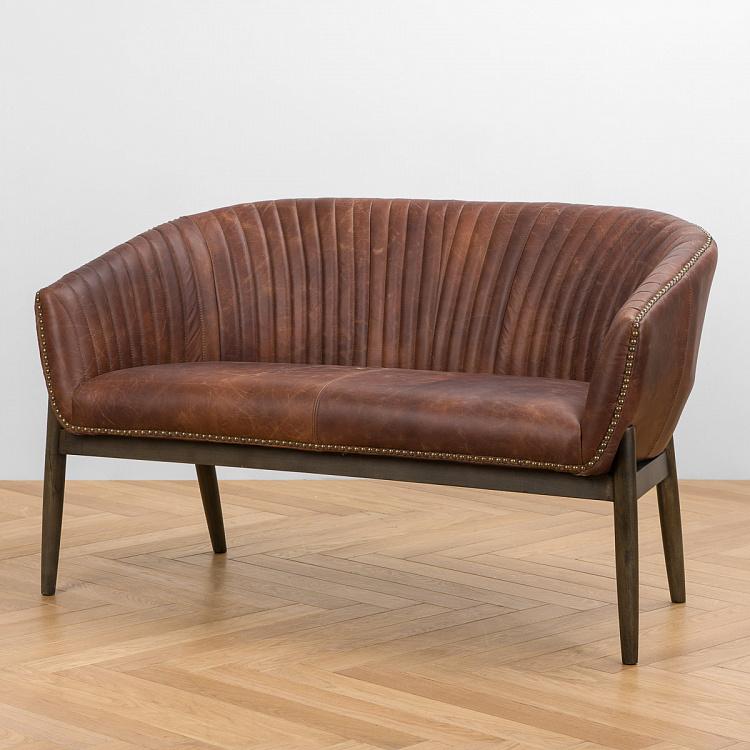 Двухместный диван Жюли, ножки цвета тёмный ясень Julie 2 Seater, Ash Brown