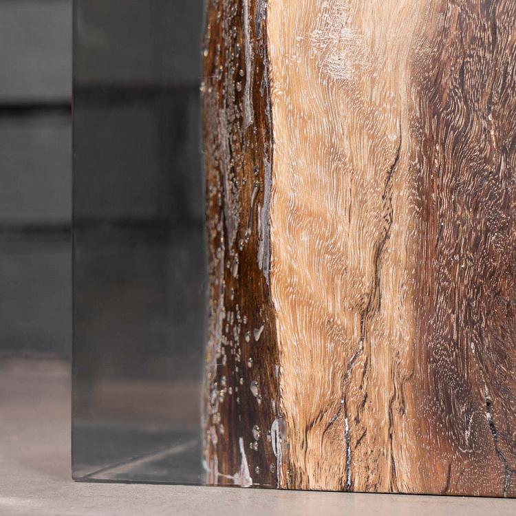 Прикроватный столик Ниллек со стволом дерева в акриле F162 Nilleq Occasional Table, Drift Wood