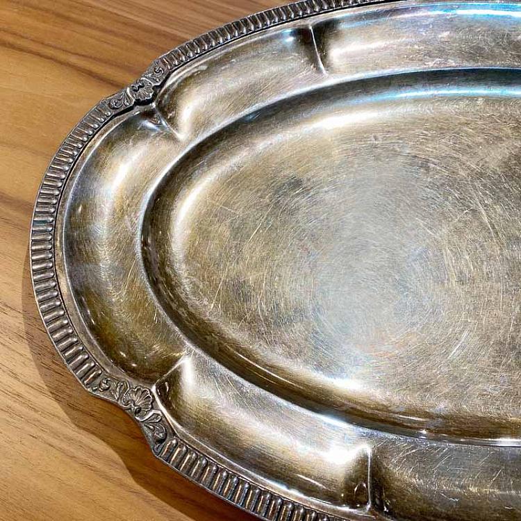 Винтажный серебряный поднос 2 Vintage Old Silver Plate 2