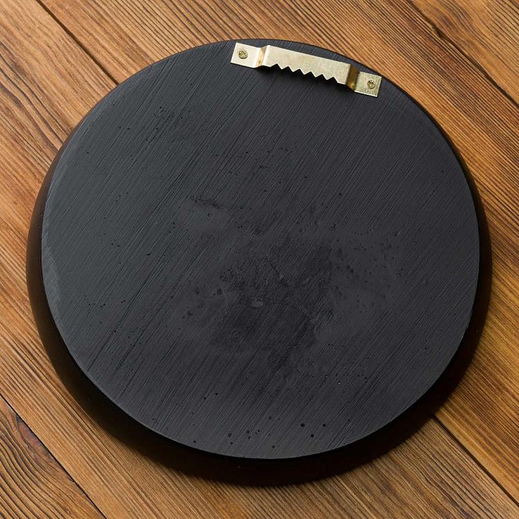 Настенное украшение Жук-олень золотой на чёрном Beetle In Frame Black And Gold