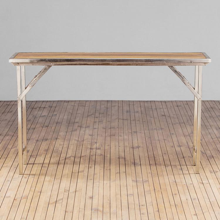 Складной консольный стол Время игр Iron And Wooden Console Playtime