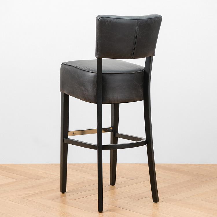 Барный стул Негрони, чёрные ножки Negroni Barstool, Oak Black