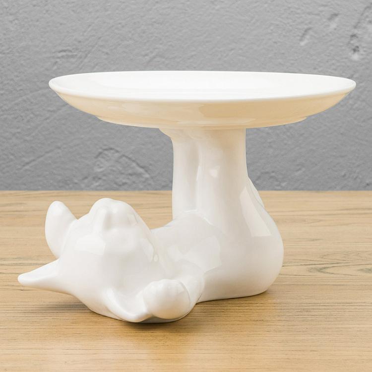 Сервировочная подставка-тортовница Котик, M Decorative Plate Cat Medium