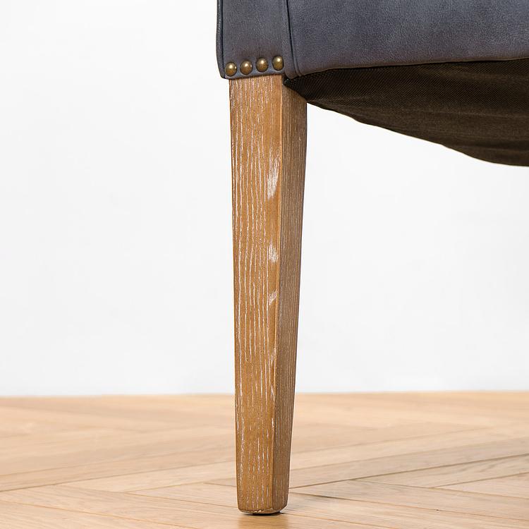 Двухместный кожаный диван Маршал, песочные ножки Marshall 2 Seater, Oak Sandwashed Leather