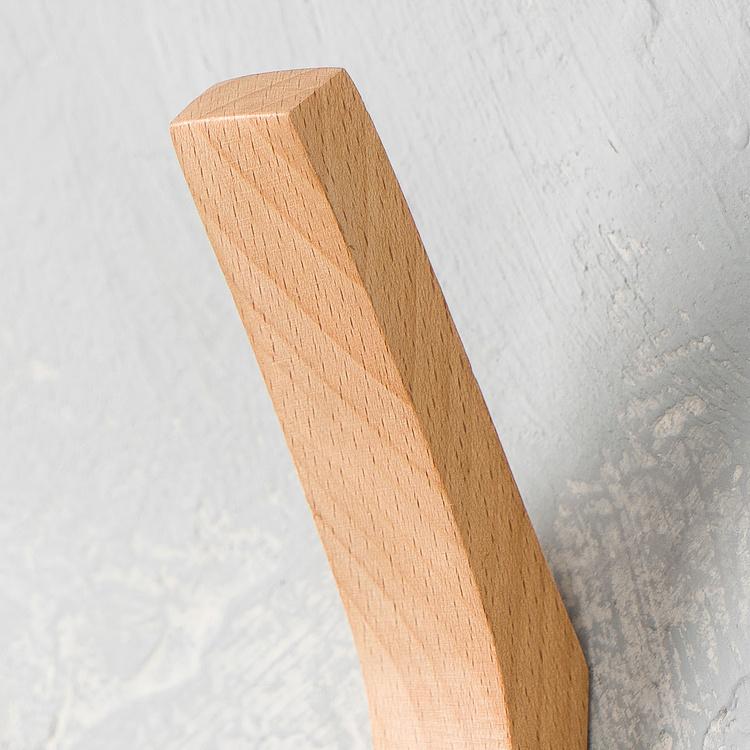 Двухрожковый деревянный крючок Wood Single Coat Hook