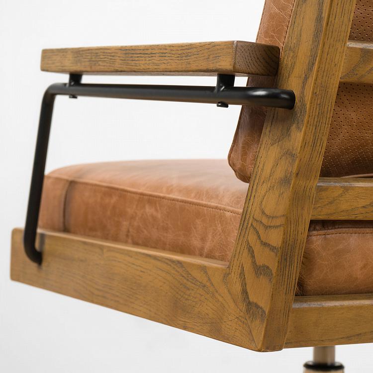 Рабочее кресло Архитектор, светлый ясень Architect Office Chair, Ash Ochre Brown